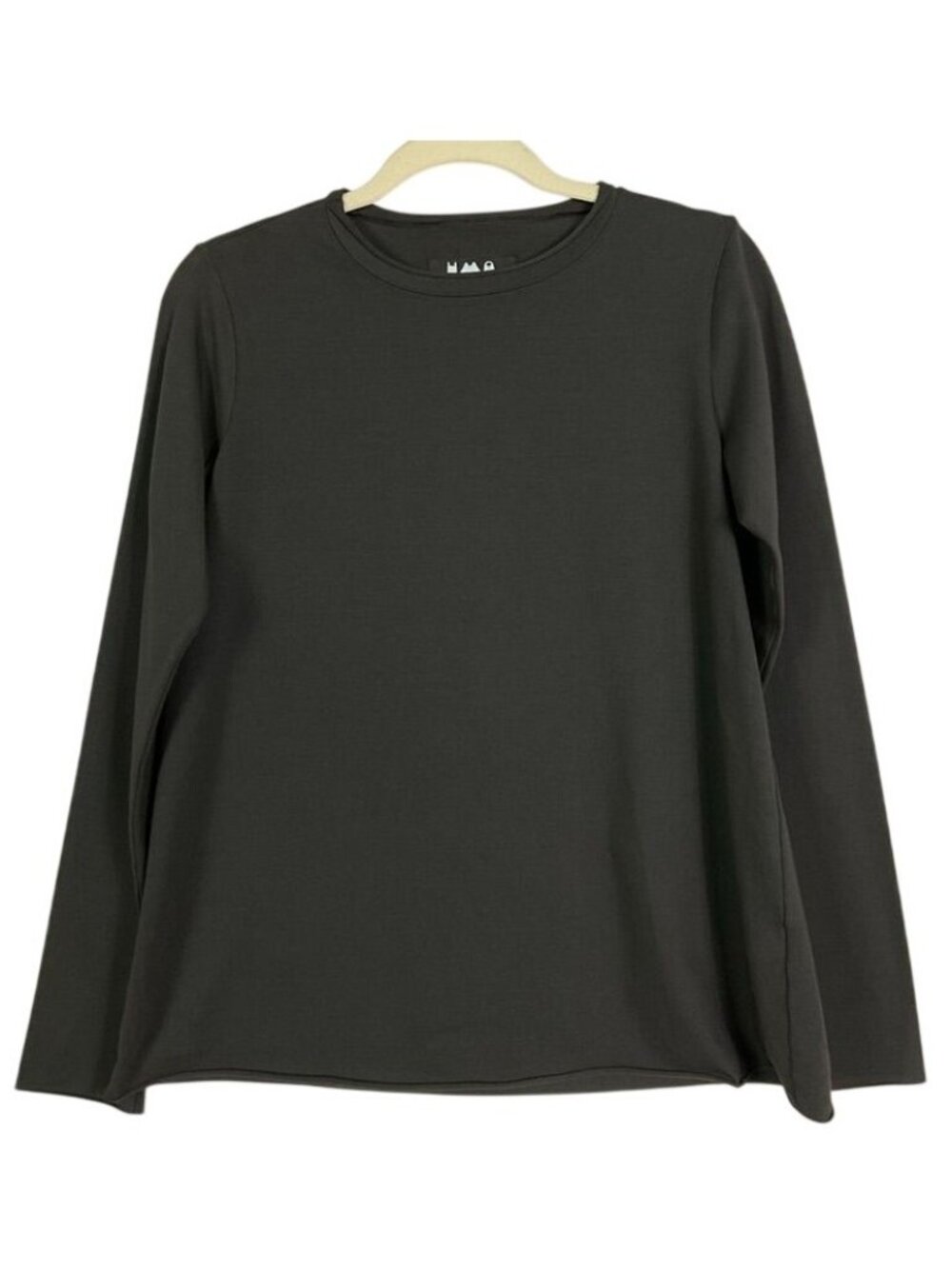 Labo.Art Made in Italy Charcoal Gray Crewneck Long Sleeve Top Size 1 /Small